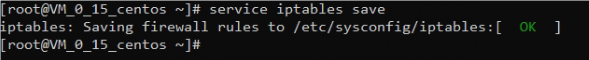 保存iptables设置